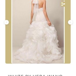 White by Vera Wang organza and tulle wedding gown